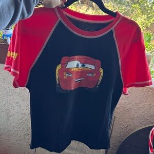 Women’s McQueen Red and Black T-Shirt